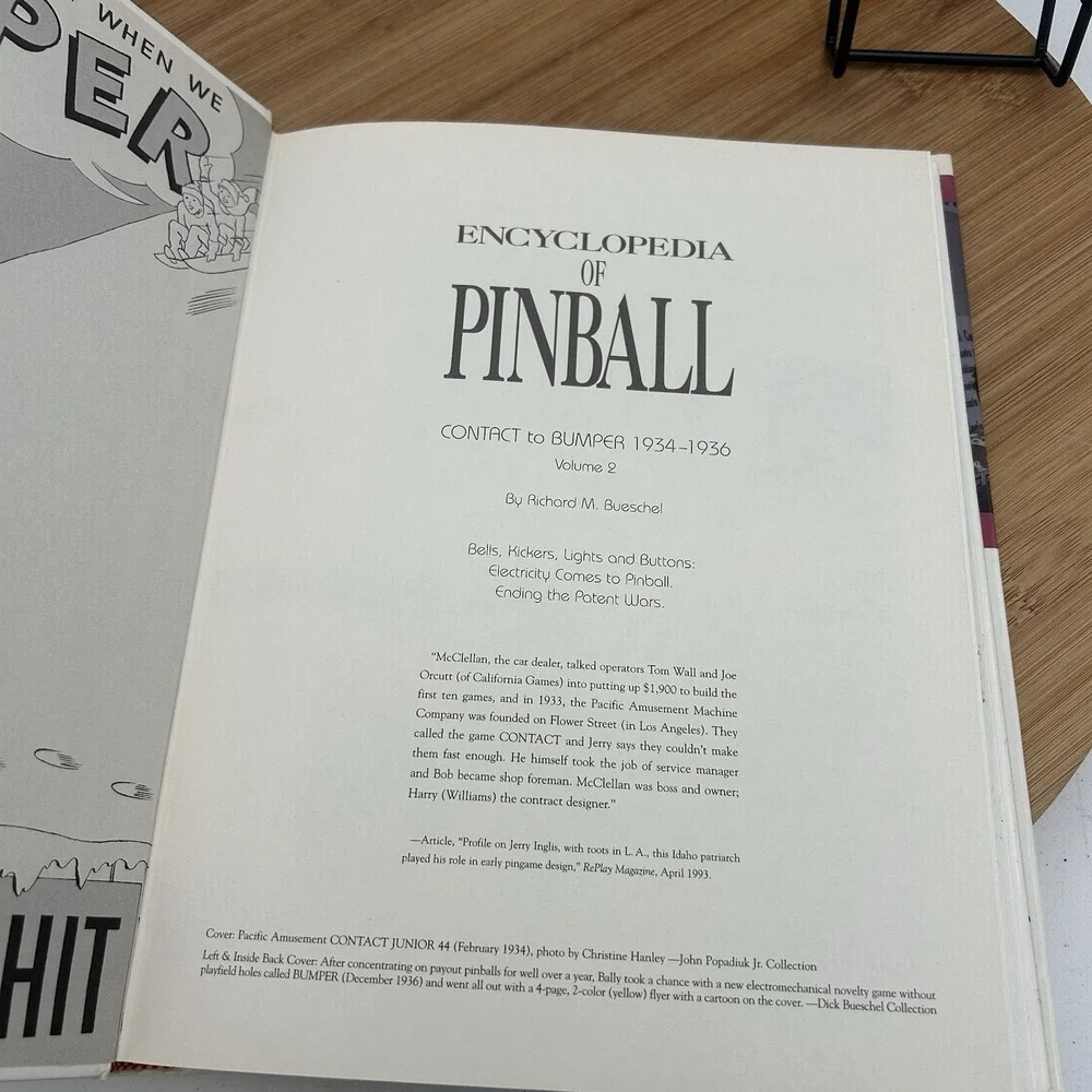 PINBALL Volume 1 &‎ 2 Historical Guide To Pinball Machines ~ Richard Bueschel
